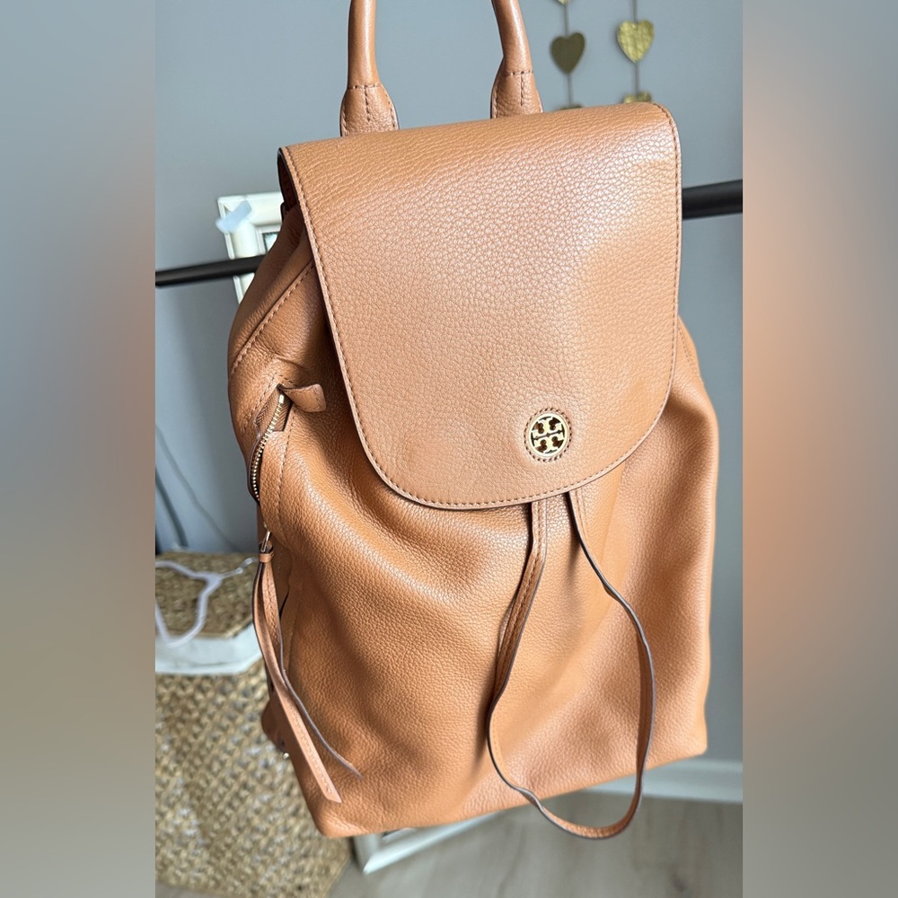Tan Leather Backpack